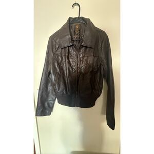 Faux Leather Jacket Bundle | Size L | Black + Brown Moto Jackets | EUC